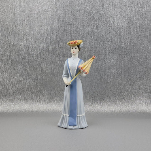 Porcelain figurine "Lady with an umbrella" by Royal Dux Bohemia.