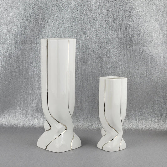 The porcelain vase 28 cm by Royal Dux Bohemia.